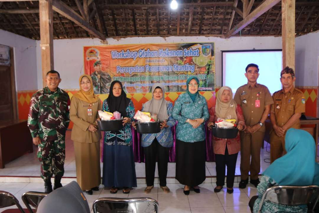 Gelar Workshop Olahan Makanan Sehat, Upaya Pemkab Kediri dan Kodim 0809 Kediri Percepat Penurunam Stunting (Foto: Istimewa)