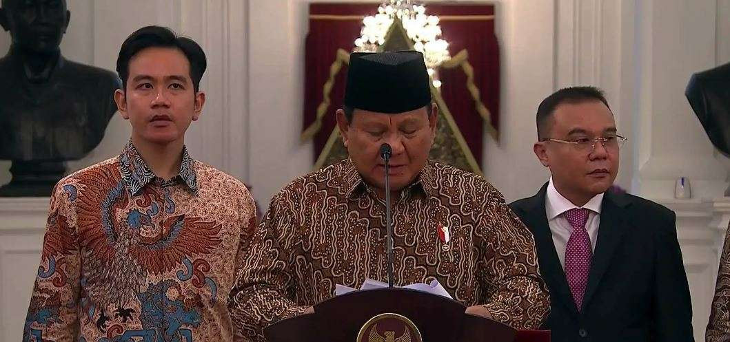 Presiden Prabowo Subianto dijadwalkan melantik Menteri Kabinet Merah Putih dan wakil menteri (wamen) di Istana Negara Jakarta, Senin 21 Oktober 2024. (Foto: Istimewa)