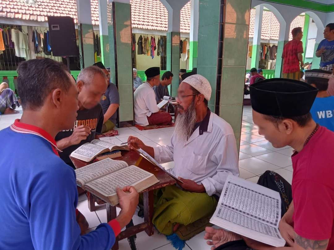 Sambut Hai Santri Nasional 2024, WBP lapas Kediri Gelar Tadarus Al-Quran (istimewa)