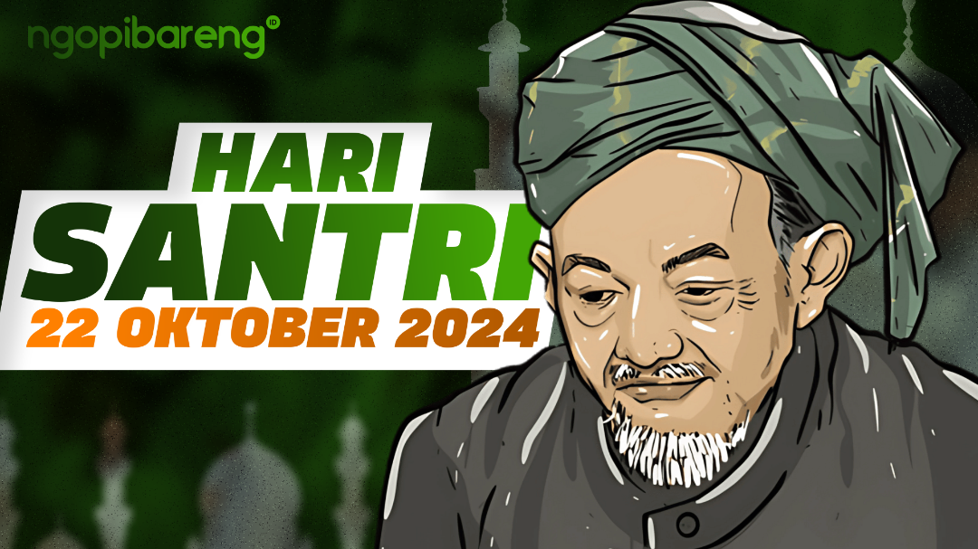 Hari Santri Nasional diperingati setiap tanggal 22 Oktober. (Ilustrasi: Chandra Tri Antomo/Ngopibareng.id)