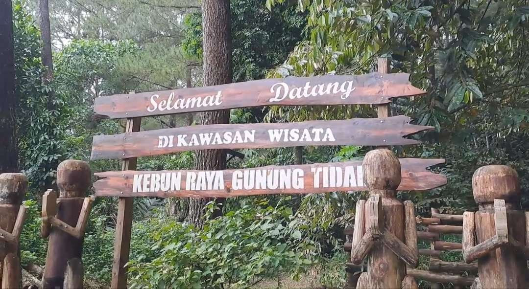 Kebun Raya Gunung Tidar, Kota Magelang, Jawa Tengah, tutup terkait kunjungan kerja Presiden Prabowo Subianto. (Foto: Instagram)