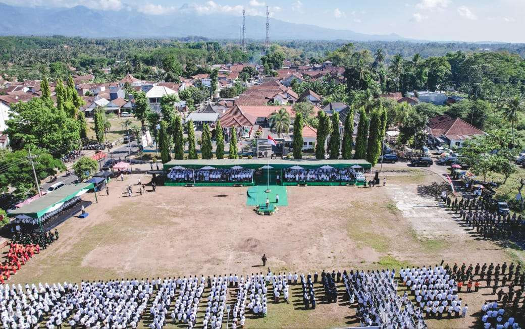 Apel HSN 2024 yang digelar Pemkab Jember di Lapangan Kecamatan Sukorambi (Foto: Dokumentasi Diskominfo Jember)