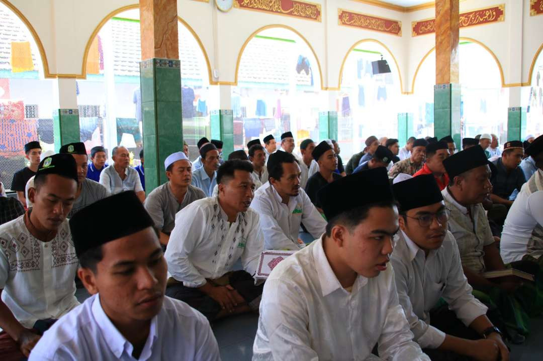 Warga Binaan Lapas Banyuwangi mengikuti pengajian dalam rangka peringatan Hari Santri Nasional (Foto: Istimewa)