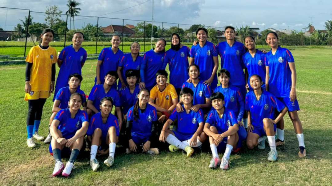 22 pemain Arema FC Women dalam TC hari pertama (Foto: Nanang Habibi)