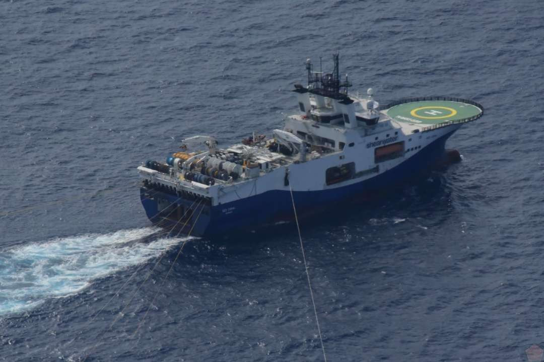 Kapal China yang diusir oleh Kapal Bakamla RI di Laut Natuna Utara pada 21 Oktober 2024.(Foto: dok. tni.mil.id)