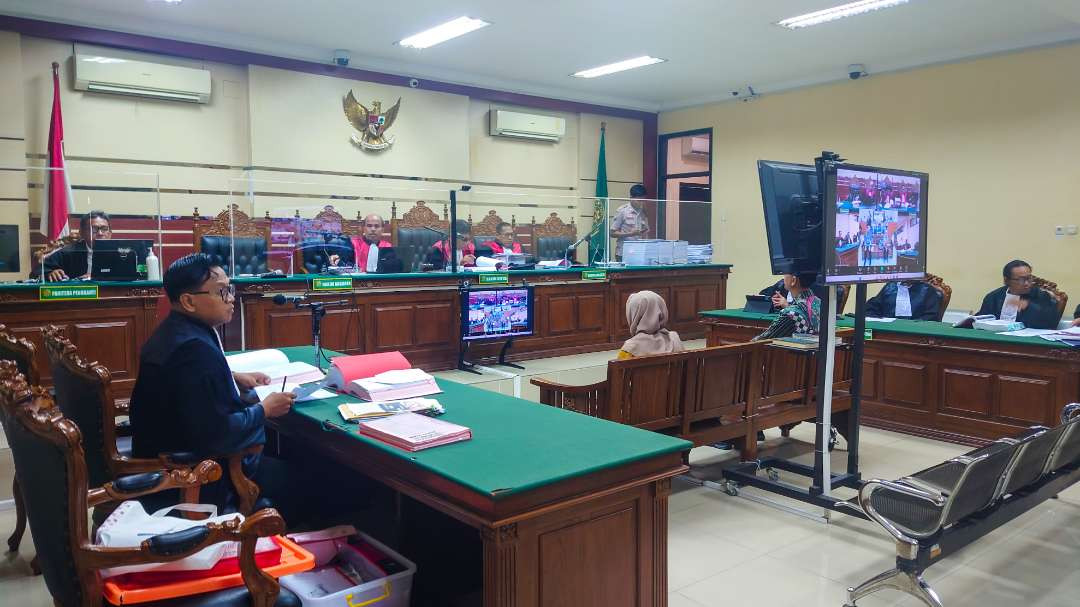 Sidang Tipidkor PTSL Desa Kletek, Sidoarjo (Foto : Aini/Ngopibareng.id)