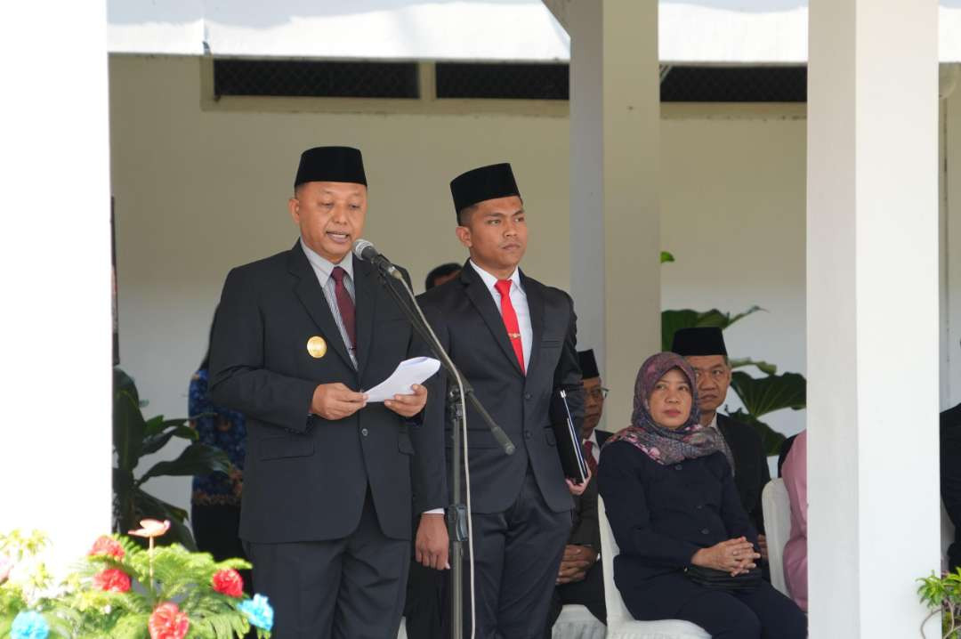 Pjs Bupati Kediri Heru Wahono Santoso menyampaikan, pengembangan kepemudaan menjadi bagian penting dalam pembangunan Indonesia. (Foto: Istimewa)