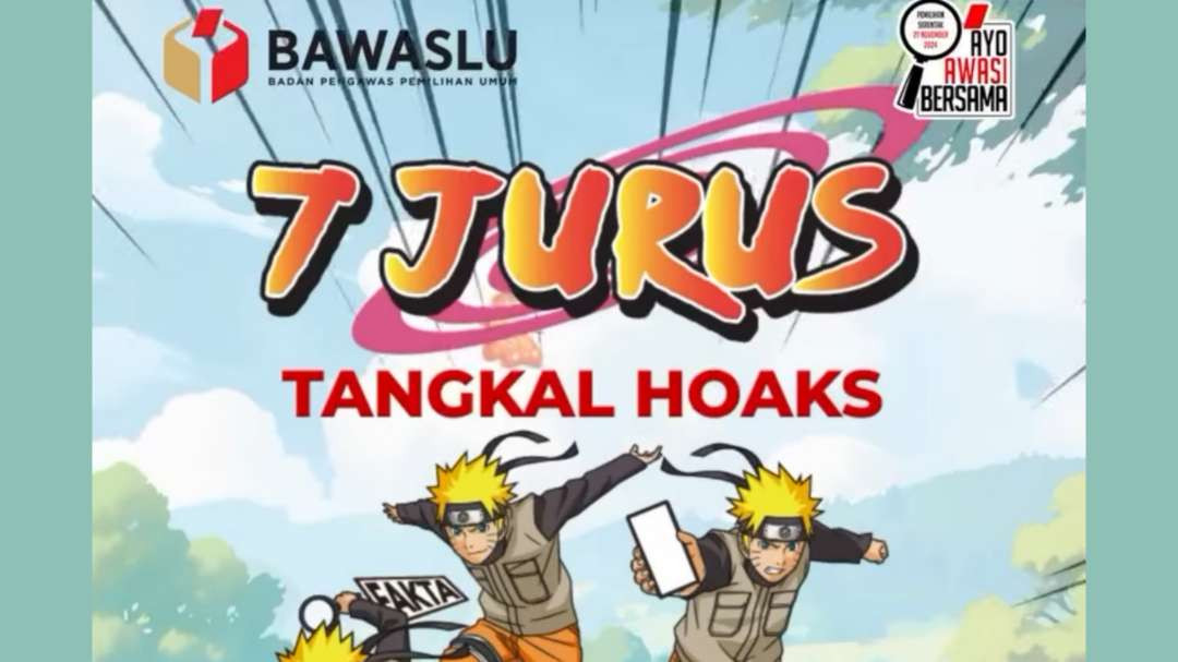 Cuplikan video 7 jurus tangkal hoax. (Foto: Bawaslu)