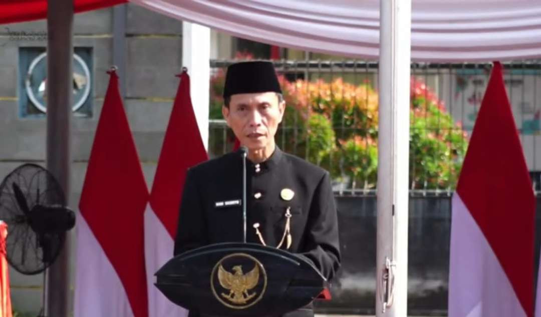 Sekda Jember, Hadi Sasmito menjadi tersangka dugaan kasus korupsi papan reklame. (Foto: dok Ngopibareng.id)