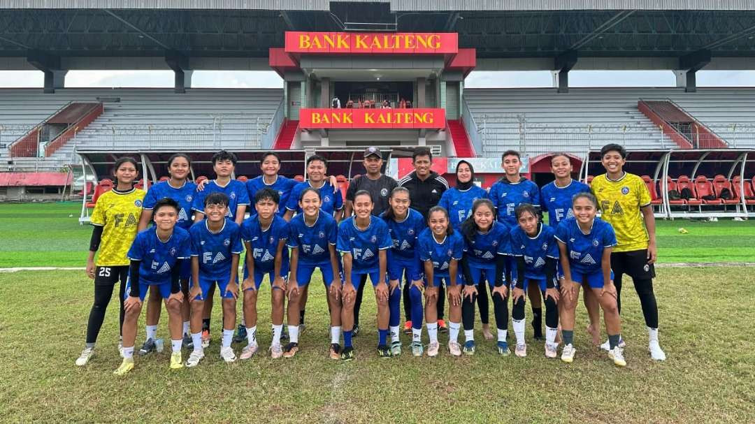 Arema FC Women siap tempur di Kajati Kalteng Cup II 2024. (Foto: Nanang Habibi)