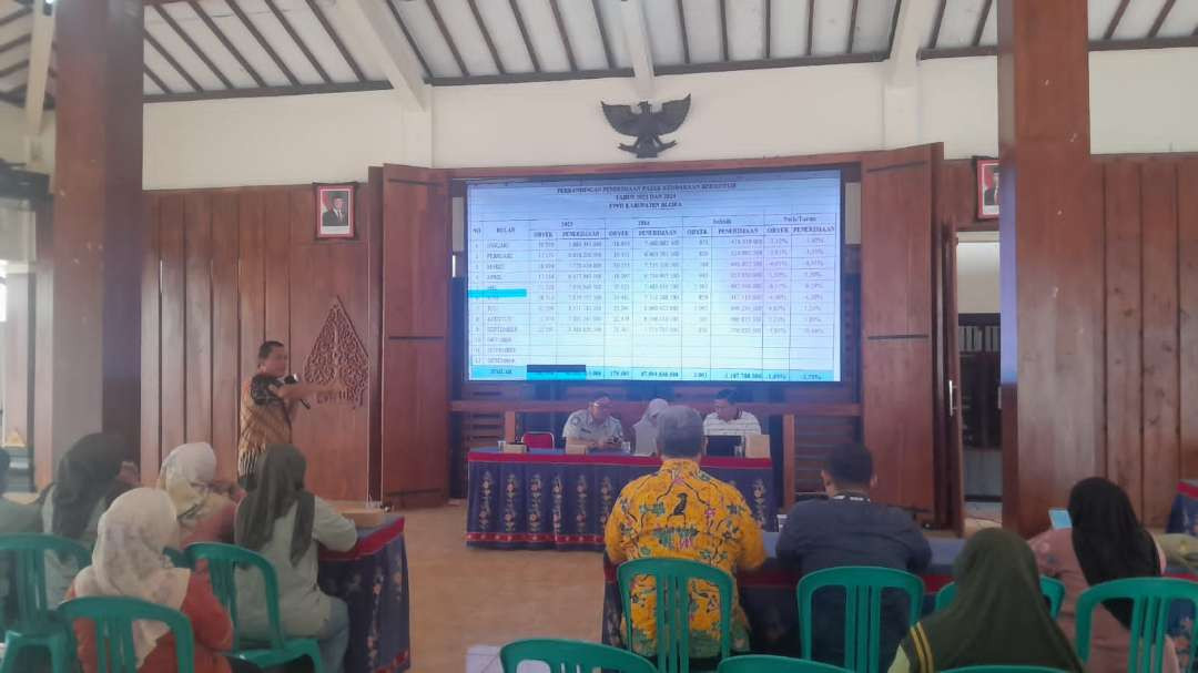 Pemerintah Kabupaten (Pemkab) Blora bagi hasil pajak kendaraan bermotor dengan Pemprov Jateng. (Foto: Ahmad Sampurno/Ngopibareng.id)