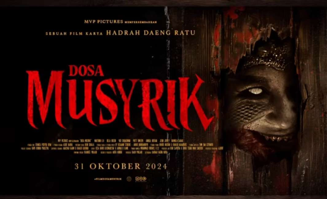 Poster film Dosa Musyrik dibintangi aktor Marthino Lio. (Foto: MVP Pictures)