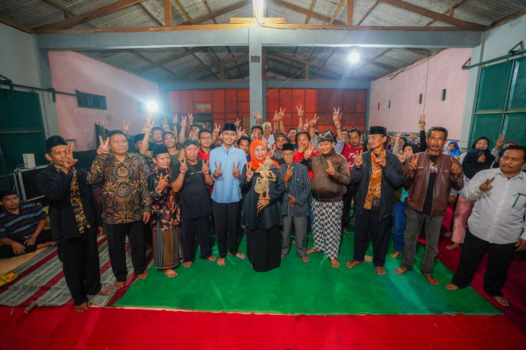 Khofifah Indar Parawansa di Sanggar Astha Brata, Kabupaten Nganjuk. (Foto: Dok)