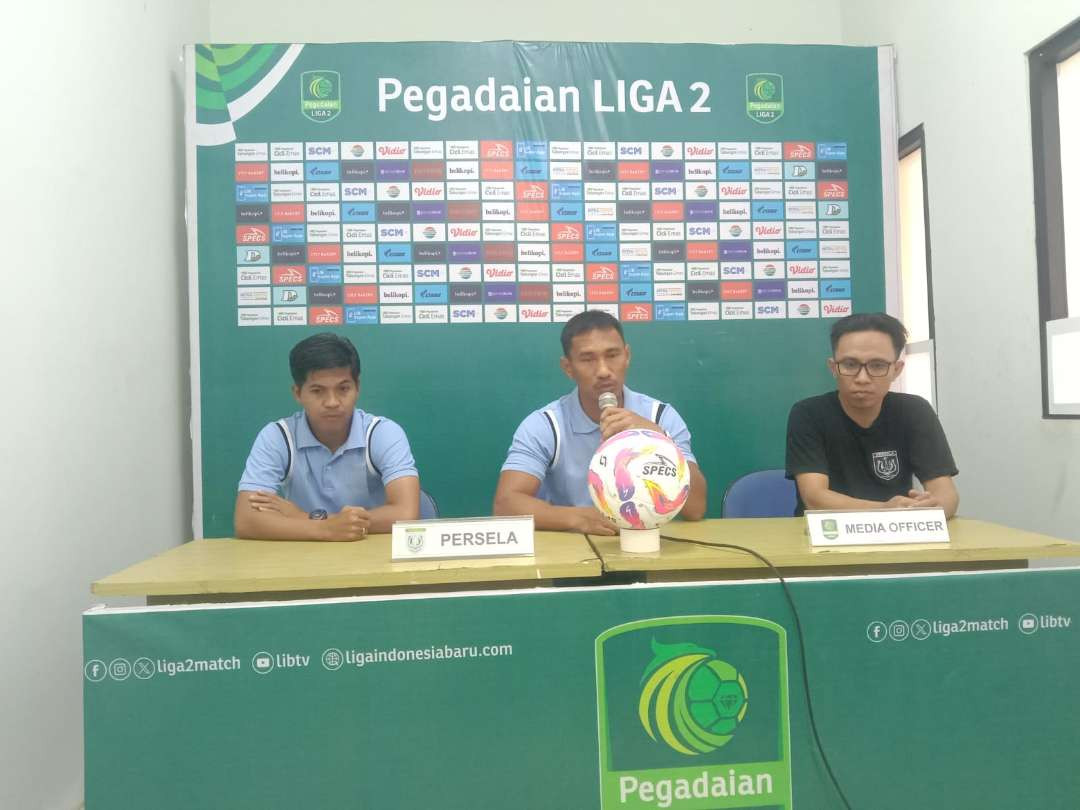 Konferensi Pers Persela Lamongan menjelang pertandingan melawan Gresik United (Foto: dok. Persela Lamongan)