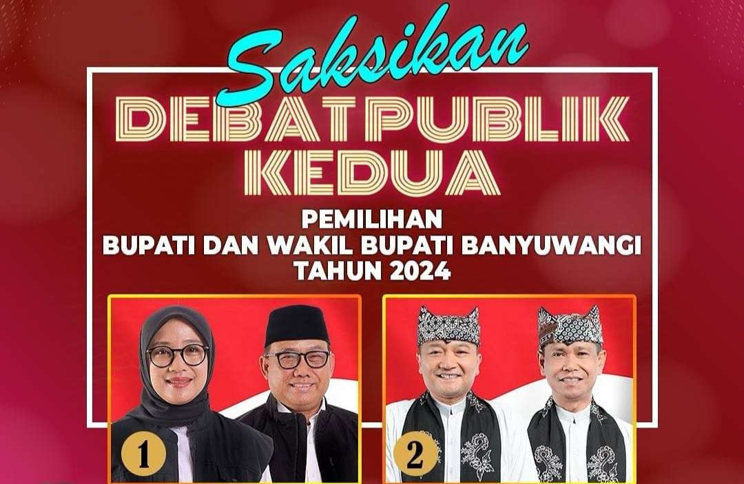 Debat publik kedua cabup dan cawabup Banyuwangi, Jawa Timur. (Foto: Istimewa)