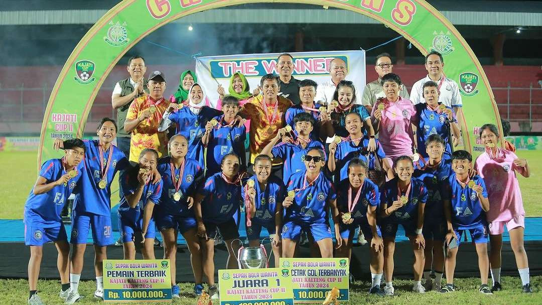 Arema FC Women tampil sebagai juara Kajati Kalteng Cup II 2024. (Foto: Istimewa)