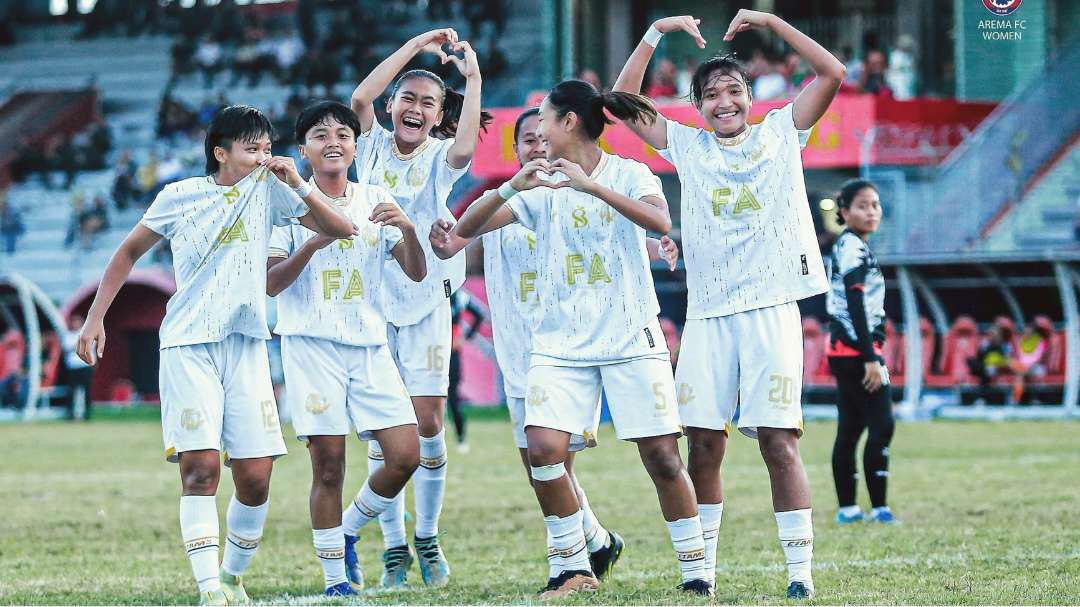 Skuad Arema FC Women di final Kajati Kalteng Cup II 2024 (Foto: Arema FC Women)