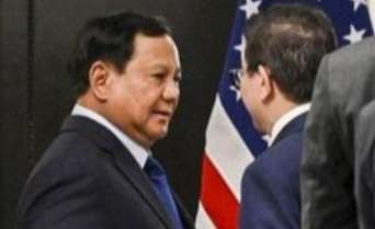 Presiden Prabowo Bertemu Direktur Central Intelligence Agency (CIA), William J Burns di sela kunjungannya di Amerika Serikat. (Foto: Setpres )