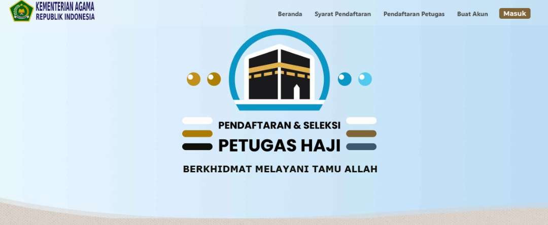 Ilustrasi laman pendaftaran petugas haji. (Foto: Ilustrasi)