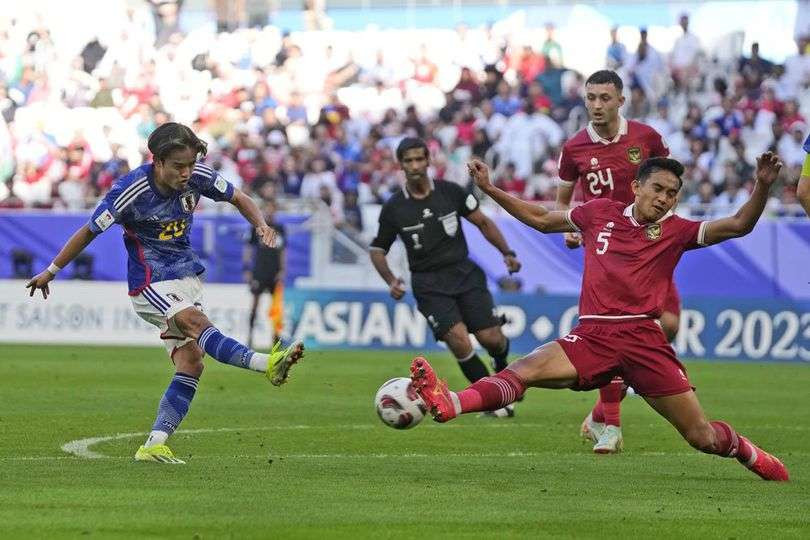 Timnas Indonesia sementara tertinggal 0-2 dari Jepang pada babak pertama matchday kelima Grup C Putaran Ketiga Kualifikasi Piala Dunia 2026 Zona Asia. (Foto: Ant)