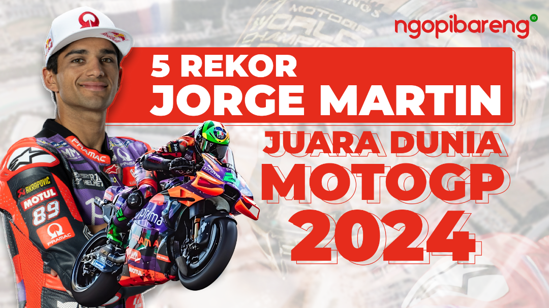 Jorge Martin juara dunia MotoGP 2024. (Ilustrasi: Chandra Tri Antomo/Ngopibareng.id)