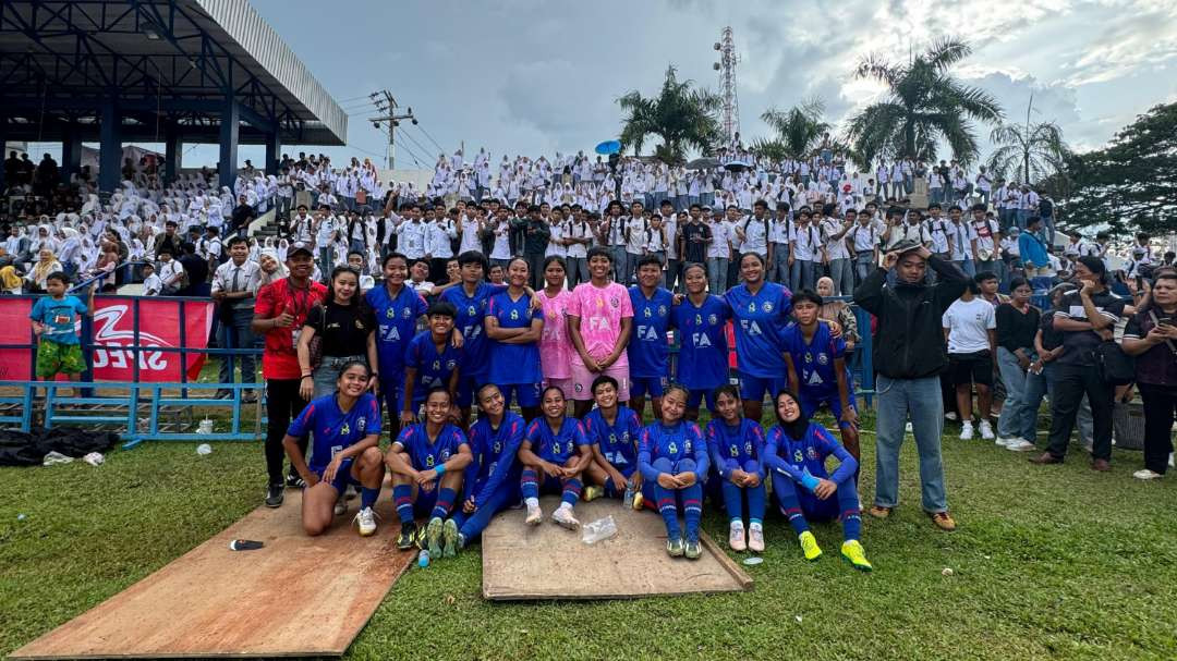 Skuad Arema FC Women di final ASBWI Cup 2024. (Foto: Dokumentasi Nanang Habibi)