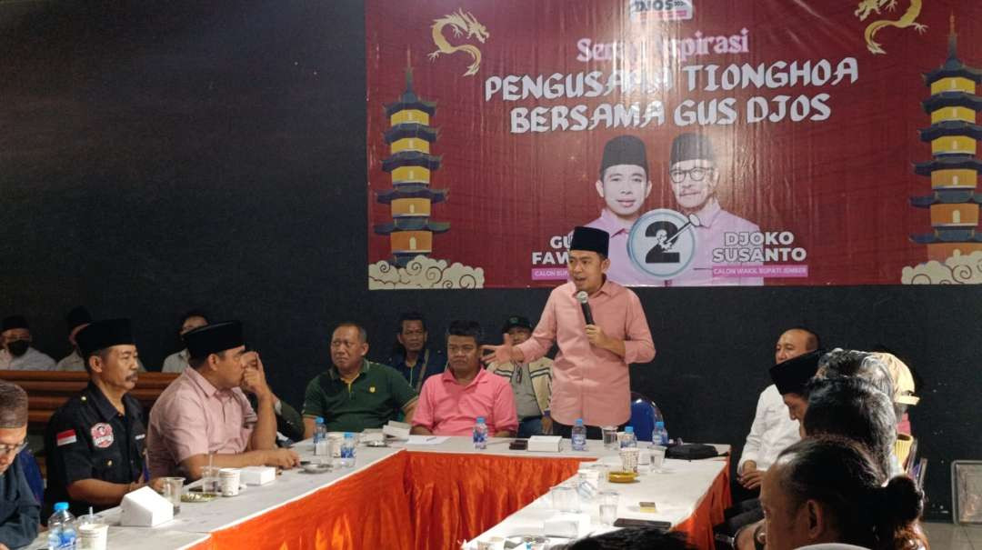 Gus Fawait saat menyampaikan arahan dan pesan kepada tim relawan (Foto: Dok. Tim Paslon 02)