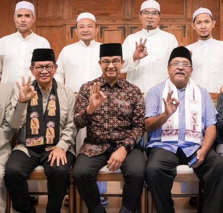Pertemuan Anies Baswedan bersama dengan Pramono Anung dan Rano Karno di rumah Anies di Lebak Bulus, Jakarta pada Rabu 20 November 2024. (Foto: media sosial X)