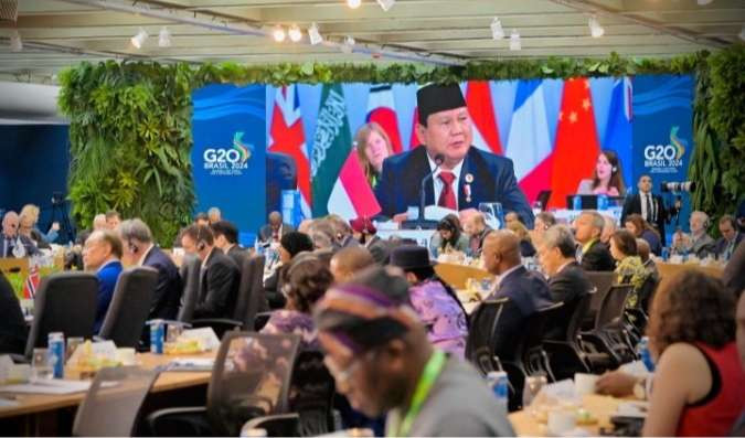 Presiden Prabowo Subianto menghadiri Konferensi Tingkat Tinggi (KTT) G20 di Brasil. (Foto: BPMI Setpres).