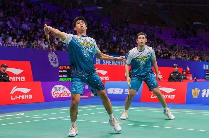 Sabar Karyawan Gutama/Moh Reza Pahlevi kalahkan unggulan pertama Liang Wei Keng/Wang Chang di China Masters 2024. (Foto: PBSI).