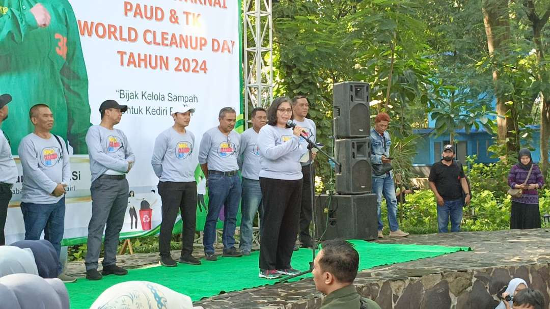 Dinas Lingkungan Hidup Kebersihan dan Pertamanan (DLHKP) Kota Kediri menggelar Lomba mewarnai  PAUD dan TK World Cleanup Day tahun 2024 (Foto: istimewa)