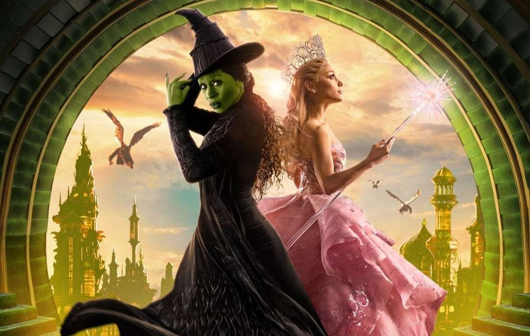 Salah satu poster film Wicked, dibintangi Ariana Grande dan Chyntia Erivo. (Foto: Instagram @wickedmovie)