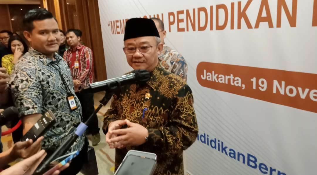 Menteri Dikdasmen Abdul Mu'ti belum membuat kebijakan baru. (Foto: Asmanu Sudarso/Ngopibareng.id)