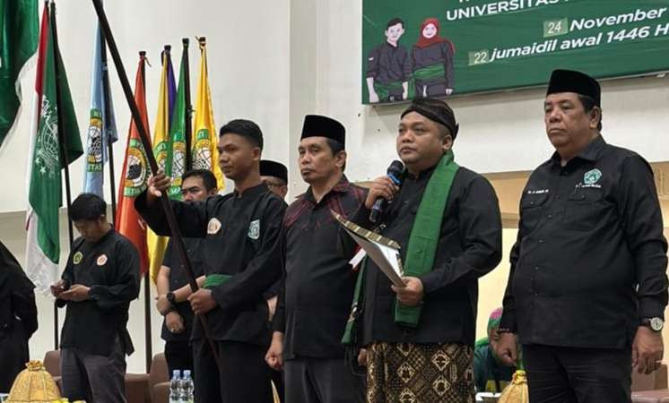 Pembukaan Mata Kuliah Ko-Kurikuler (Ko-Kur) Pencak Silat Pagar Nusa pada Minghu, 24 November 2024.   Acara yang berlangsung di Auditorium Muhyiddin Zain ini dihadiri oleh sekitar 1.000 mahasiswa. (Foto: pagar nusa for ngopibareng.id)