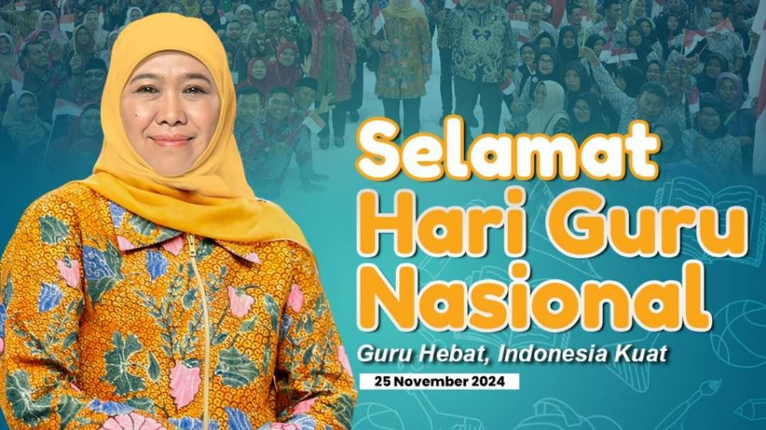 Khofifah Indar Parawansa mengingatkan guru agar terus beradaptasi dengan perubahan zaman. (Foto: Istimewa)