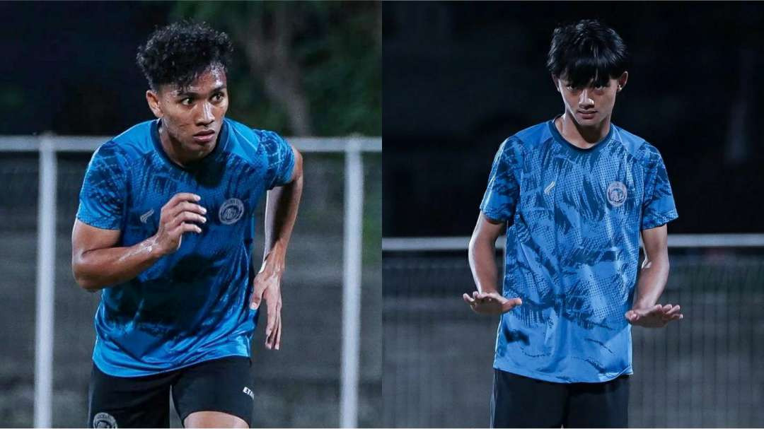 Arkhan Fikri dan Achmad Maulana dari Arema FC untuk Timnas Indonesia. (Foto: Arema FC)