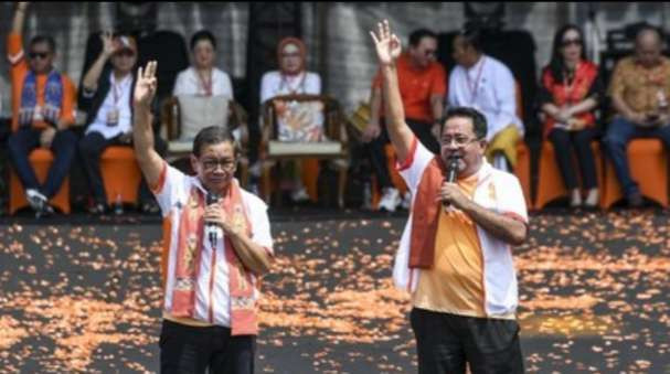 Pasangan calon Gubernur dan Wakil Gubernur Jakarta, Pramono Anung dan Rano Karno unggul dalam hitung cepat atau quick count, Rabu 27 November 2024. (Foto: Istimewa)