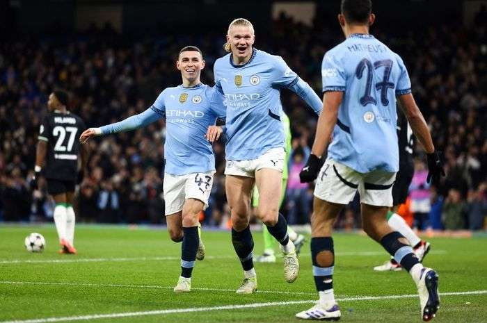 Manchester City gagal mempertahankan keunggulan 3-0 saat menjamu Feyenoord Rotterdam dalam lanjutan laga Liga Champions. (Foto: AFP)