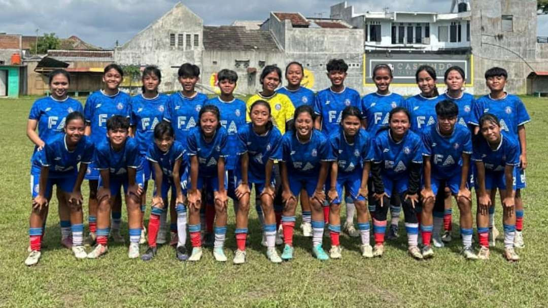 Penggawa Arema FC Women U-17 siap menghadapi siapapun (Foto: Nanang Habibi)