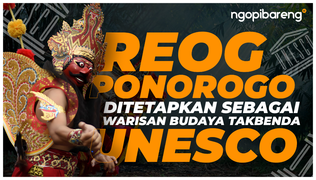 Reog Ponorogo Warisan Budaya Takbenda UNESCO. (Ilustrasi: Chandra Tri Antomo/Ngopibareng.id)