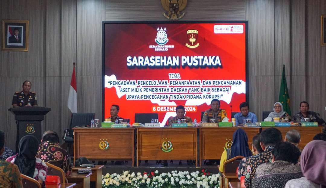 Penyuluhan pengelolaan aset daerah anti korupsi di Kejari Sidoarjo. (Foto: Aini Arifin/Ngopibareng.id)