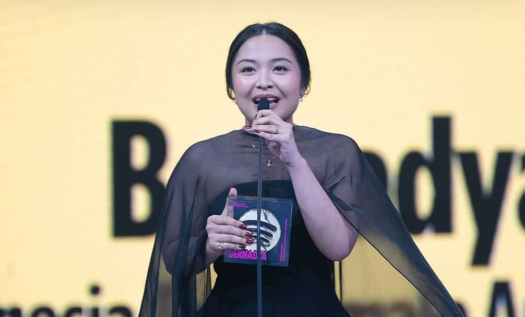 Bernadya pemenang Spotify Wrapped Live Indonesia 2024. (Foto: Instagram)