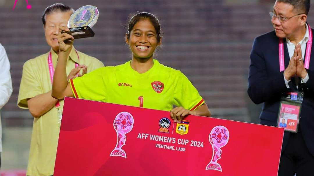 Laita, kiper Arema FC Women terpilih jadi penjaga gawang terbaik Piala AFF Wanita 2024. (Foto: Timnas Indonesia)