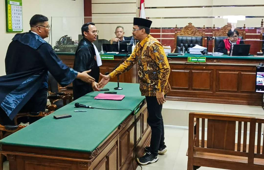 Sidang kasus Bupati Sidoarjo nonaktif, Achmad Muhdlor Ali. (Foto: Aini Arifin/Ngopibareng.id)