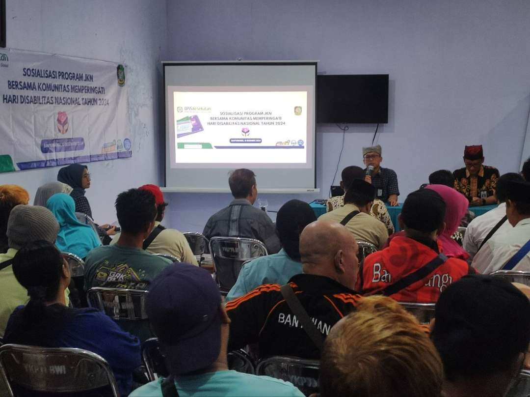 Sosialisasi BPJS Kesehatan kepada para penyandang disabilitas (foto : istimewa)