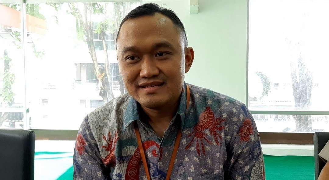 Direktur Utama PD Pasar Surya Surabaya, Agus Priyo bicara soal korupsi di lingkungannya. (Foto: Julianus Palermo/Ngopibareng.id)