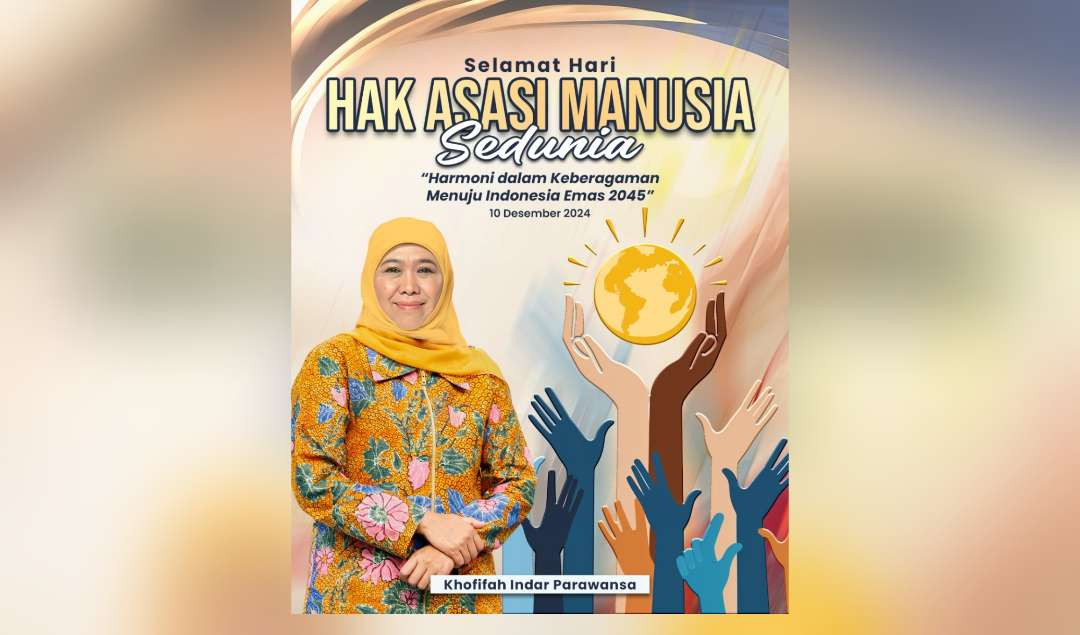 Khofifah Indar Parawansa menekankan pentingnya menjaga keharmonisan dalam keberagaman sebagai bagian dari penghormatan terhadap Hak Asasi Manusia (HAM). (Foto: Istimewa)