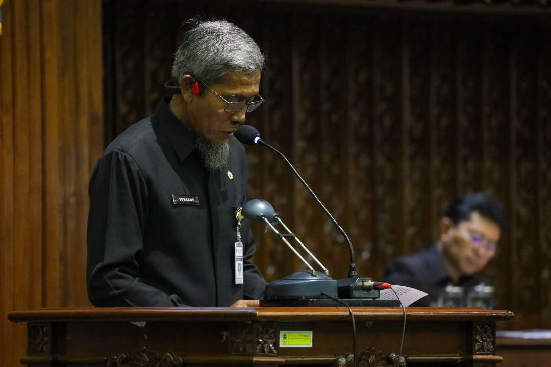 Sekretaris Daerah (Sekda) Provinsi Jawa Tengah, Sumarno usai rapat paripurna di DPRD Jateng, Selasa,10 Desember 2024.(Foto: Istimewa)