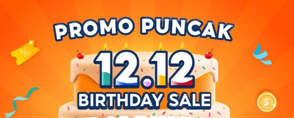 Promo 12.12 Shopee untuk merayakan ulang tahunnya dan Hari Belanja Online Nasional atau Harbolnas. (Foto: Shopee)