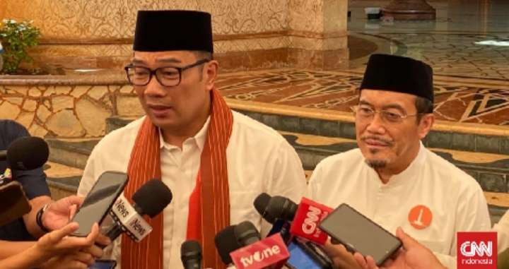 Pasangan calon gubernur (cagub) dan calon wakil gubernur (cawagub) nomor urut 1 Ridwan Kamil (RK)-Suswono tidak mendaftarkan perkara perselisihan hasil pemilihan umum (PHPU) Pilkada Jakarta 2024 ke Mahkamah Konstitusi (MK).  (Foto: istimewa)